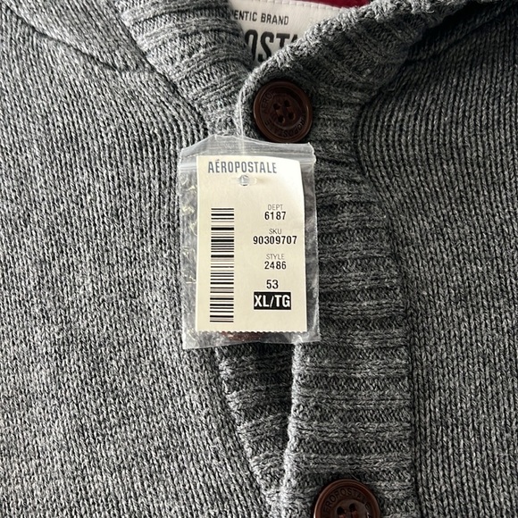 Aeropostale hooded long cardigan NWT - Picture 2 of 5